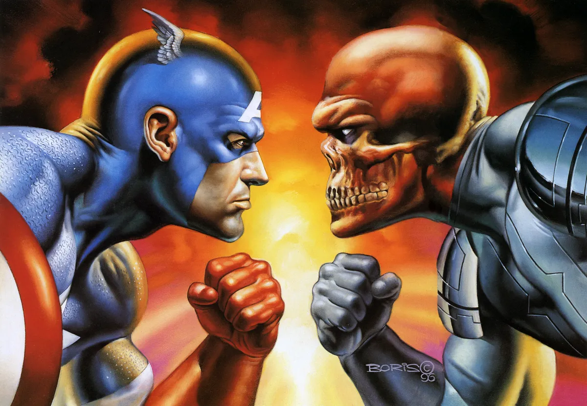Captain America Vs Red Skull